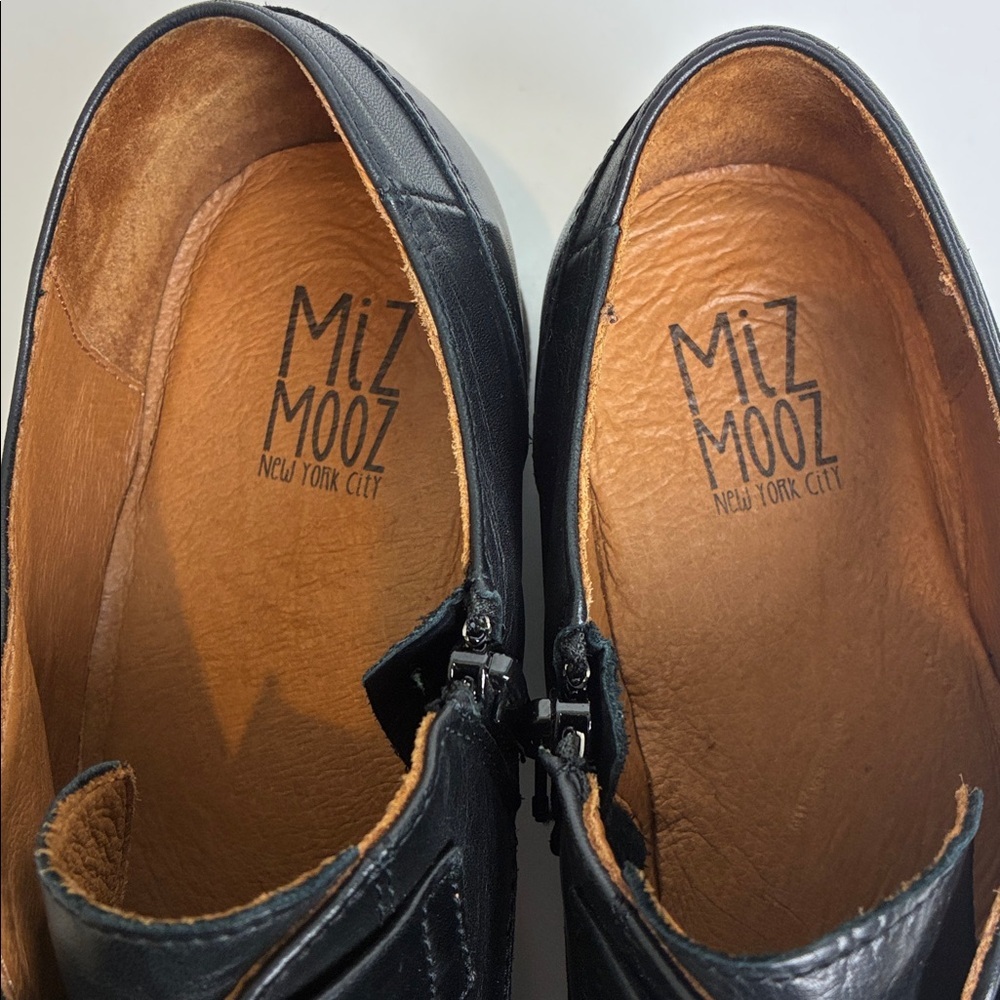 Miz Mooz Black Liam Oxford‎ Leather Loafer 11 Preppy Academia - Picture 12 of 16